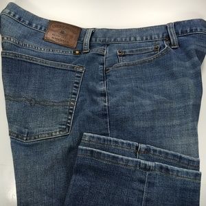Lucky 221 Original Straight Mens Blue Jeans 38×28
